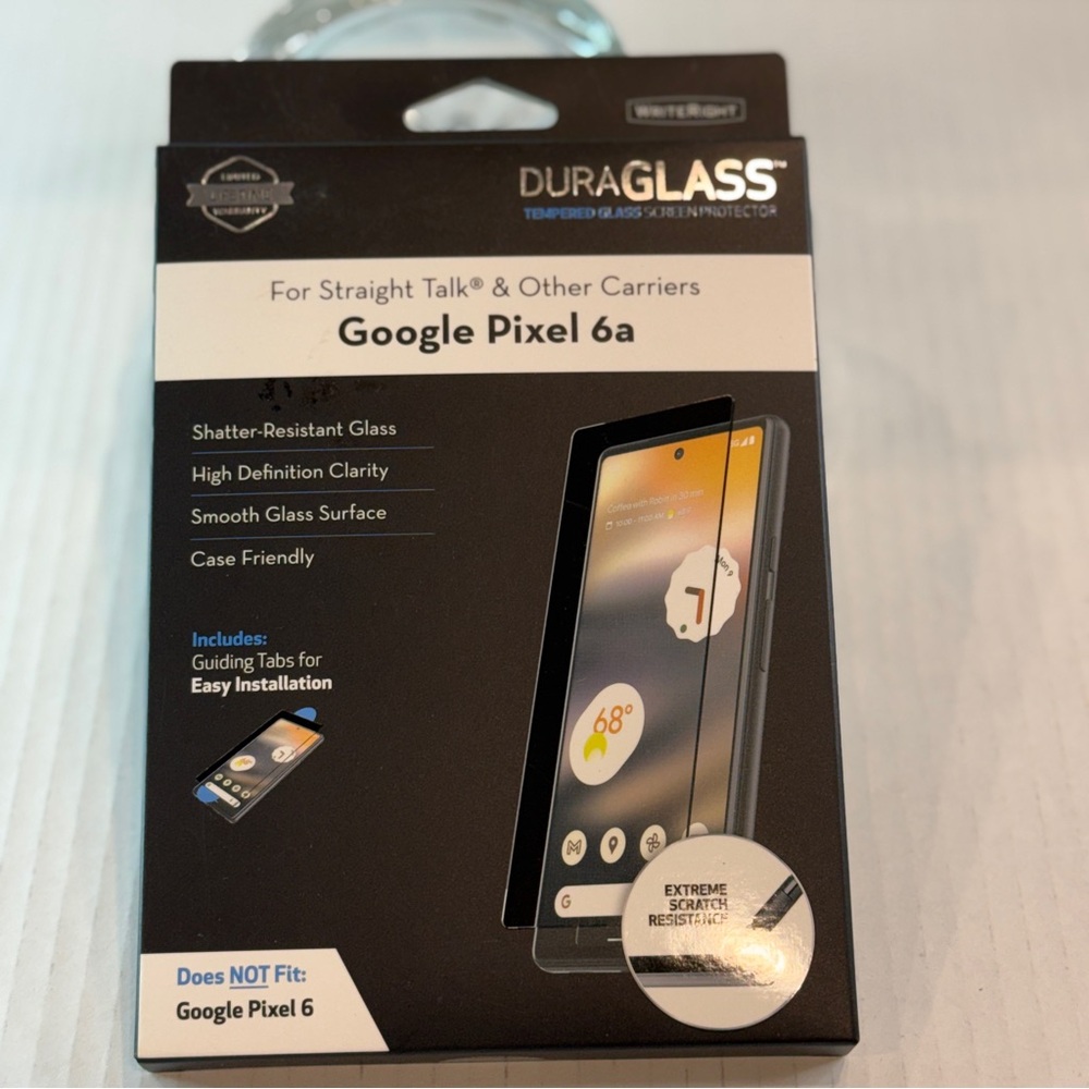 🆕 DuraGlass Tempered Glass Screen Protector – Google Pixel 6a | New in Box 📱